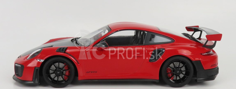 Minichamps Porsche Porsche 911-2 Gt2 Rs Coupe 2018 - čierne kolesá 1:18 červená čierna