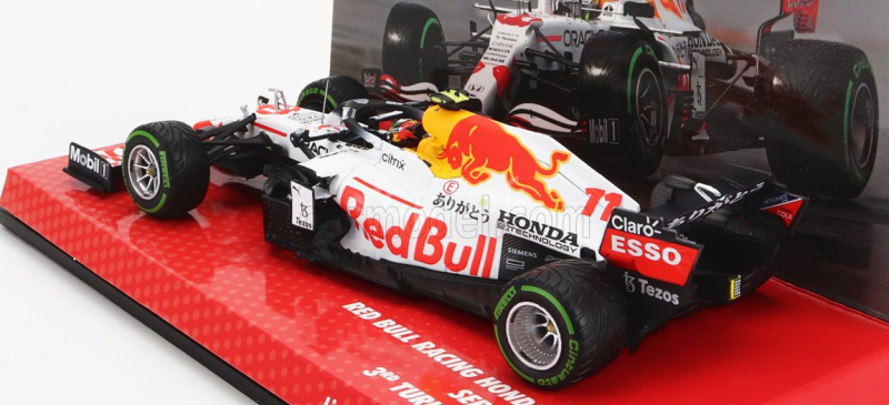 Minichamps Red bull F1 Rb16b Honda Ra620h Team Aston Martin N 11 3. GP Turecka 2021 Sergio Perez 1:43 Bielo-červená