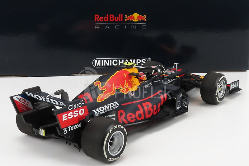 Minichamps Red bull F1 Rb16b Honda Ra620h Team Aston Martin N 11 3rd French Gp 2021 Sergio Perez 1:18 Matná modrá žltá červená