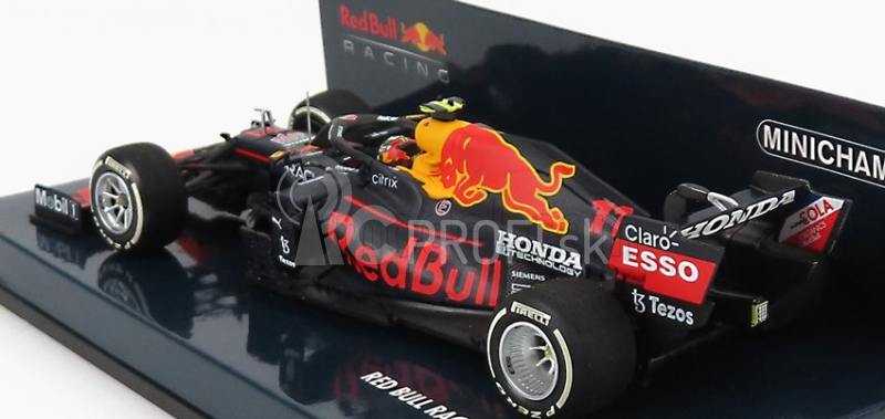 Minichamps Red bull F1 Rb16b Honda Ra620h Team Aston Martin N 11 3rd French Gp 2021 Sergio Perez 1:43 Matná modrá žltá červená