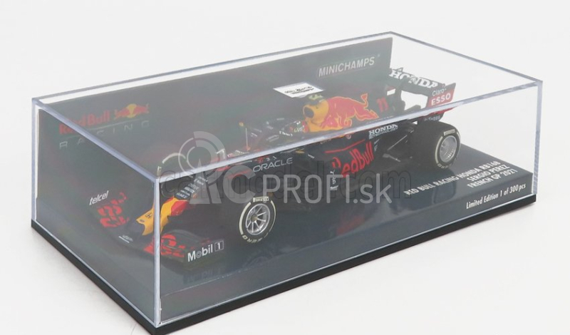 Minichamps Red bull F1 Rb16b Honda Ra620h Team Aston Martin N 11 3rd French Gp 2021 Sergio Perez 1:43 Matná modrá žltá červená