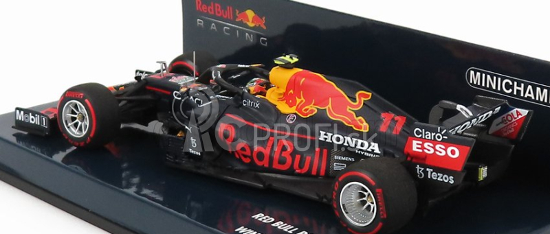 Minichamps Red bull F1 Rb16b Honda Ra620h Team Aston Martin N 11 Winner Azerbaijan Gp 2021 Sergio Perez 1:43 Matná modrá žltá červená