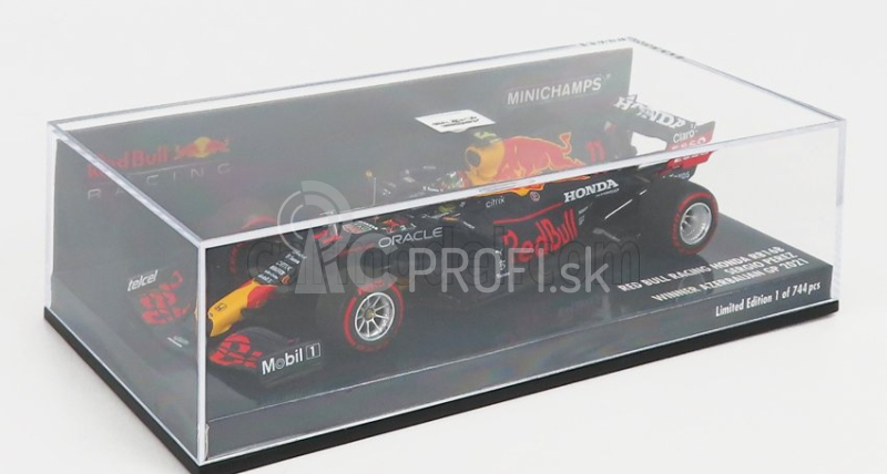 Minichamps Red bull F1 Rb16b Honda Ra620h Team Aston Martin N 11 Winner Azerbaijan Gp 2021 Sergio Perez 1:43 Matná modrá žltá červená