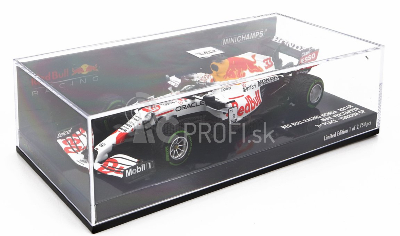 Minichamps Red bull F1 Rb16b Honda Ra620h Team Aston Martin N 33 Majster sveta 2. Turecký Gp 2021 Max Verstappen 1:43 Biela červená