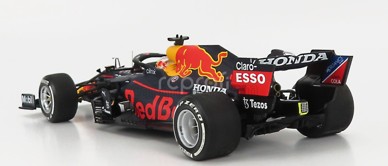 Minichamps Red bull F1 Rb16b Honda Ra620h Team Aston Martin N 33 Winner Abu Dhabi Gp With Pit Board World Champion 2021 Max Verstappen 1:18 Matná modrá žltá červená