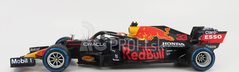 Minichamps Red bull F1 Rb16b Honda Ra620h Team Aston Martin N 33 Winner Belgium Gp 2021 Max Verstappen 1:18 Matná modrá žltá červená