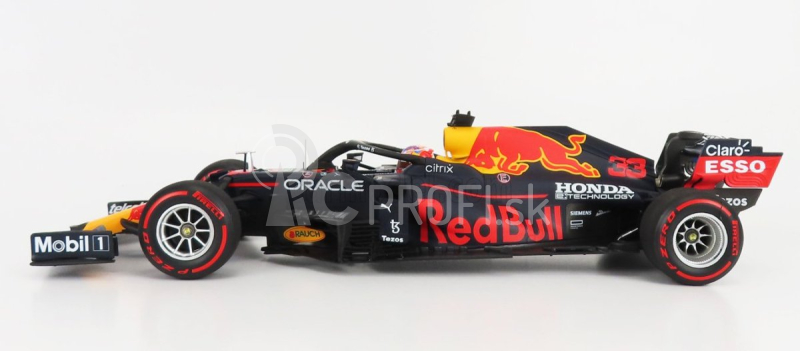 Minichamps Red bull F1 Rb16b Honda Ra620h Team Aston Martin N 33 Winner Dutch GP 2021 Max Verstappen 1:18 Matná modrá žltá červená