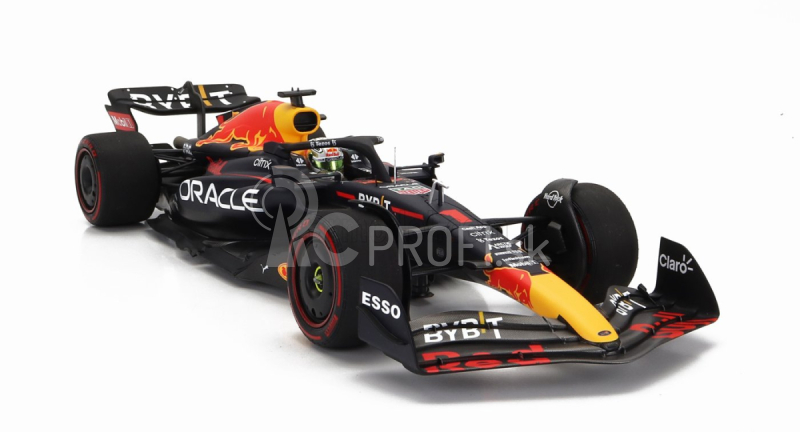 Minichamps Red bull F1 Rb18 Team Oracle Red Bull Racing N 1 Majster sveta Víťaz Belgicko Gp 2022 Max Verstappen 1:18 Matná modrá žltá červená