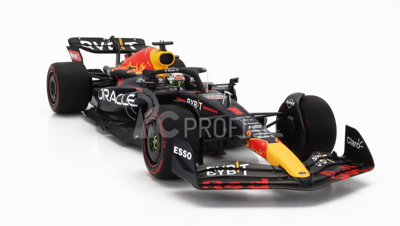 Minichamps Red bull F1 Rb18 Team Oracle Red Bull Racing N 1 Majster sveta Víťaz Belgicko Gp 2022 Max Verstappen 1:18 Matná modrá žltá červená