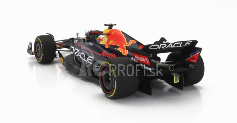 Minichamps Red bull F1 Rb18 Team Oracle Red Bull Racing N 1 Víťaz francúzskeho Gp Majster sveta 2022 Max Verstappen 1:18 Matná modrá žltá červená