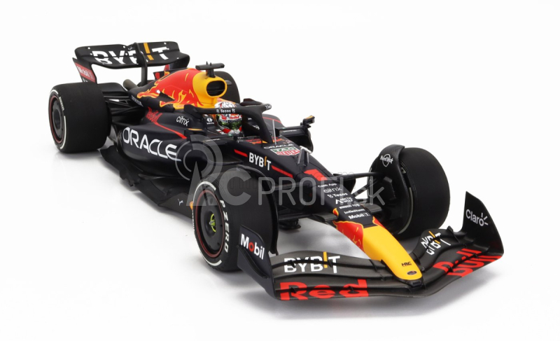 Minichamps Red bull F1 Rb18 Team Oracle Red Bull Racing N 1 Winner Austin Usa Gp Majster sveta 2022 Max Verstappen 1:18 Matná modrá žltá červená