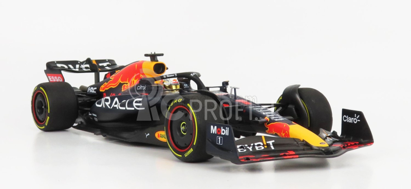 Minichamps Red bull F1 Rb18 Team Oracle Red Bull Racing N 1 Winner Saudi Arabia Gp World Champion 2022 Max Verstappen 1:18 Matná modrá žltá červená