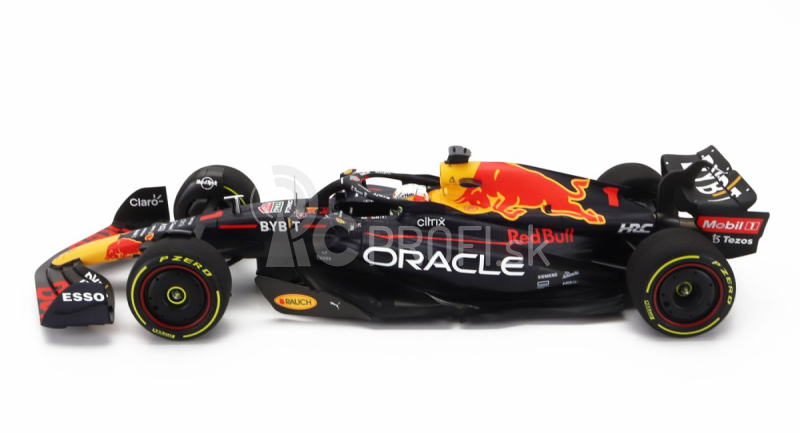 Minichamps Red bull F1 Rb18 Team Oracle Red Bull Racing N 1 Winner Taliansko Gp Majster sveta 2022 Max Verstappen 1:18 Matná modrá žltá červená