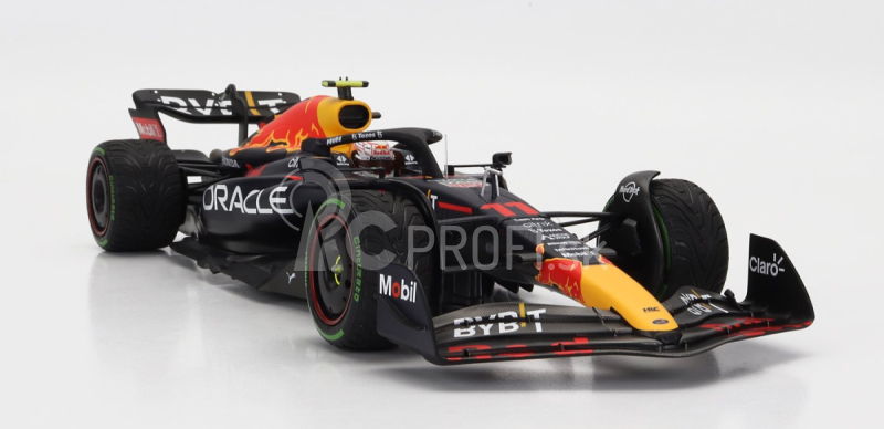 Minichamps Red bull F1 Rb18 Team Oracle Red Bull Racing N 11 2nd Japan Gp 2022 Sergio Perez 1:18 Matná modrá žltá červená