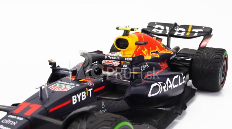 Minichamps Red bull F1 Rb18 Team Oracle Red Bull Racing N 11 2nd Japan Gp 2022 Sergio Perez 1:18 Matná modrá žltá červená