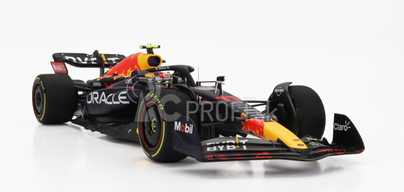 Minichamps Red bull F1 Rb18 Team Oracle Red Bull Racing N 11 3rd Abu Dhabi Gp 2022 Sergio Perez 1:18 Matná modrá žltá červená