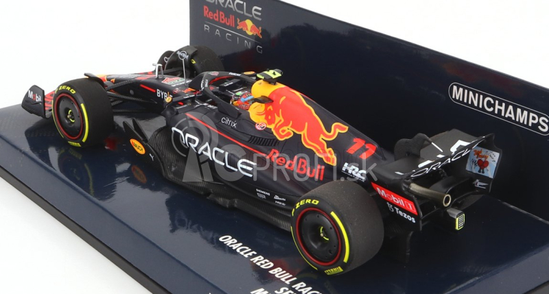 Minichamps Red bull F1 Rb18 Team Oracle Red Bull Racing N 11 4th Miami Gp 2022 Sergio Perez 1:43 Matná modrá žltá červená