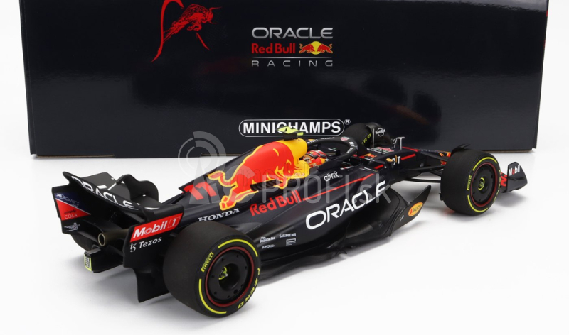 Minichamps Red bull F1 Rb18 Team Oracle Red Bull Racing N 11 Austin Usa Gp 2022 Sergio Perez 1:18 Matná modrá žltá červená