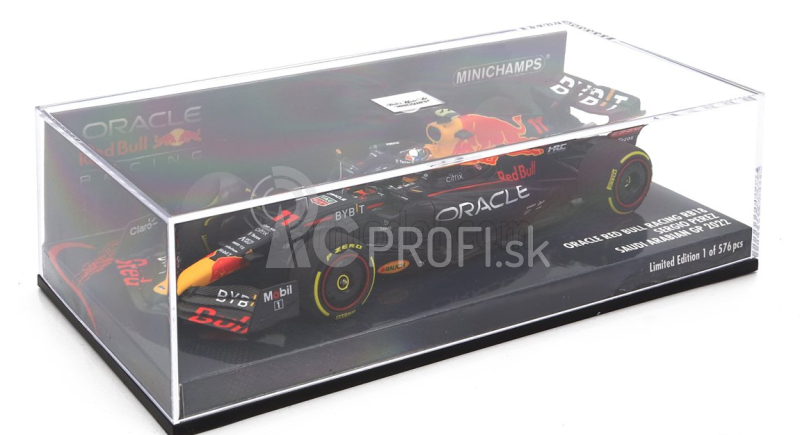 Minichamps Red bull F1 Rb18 Team Oracle Red Bull Racing N 11 Bahrain Gp 2022 Sergio Perez 1:43 Matná modrá žltá červená