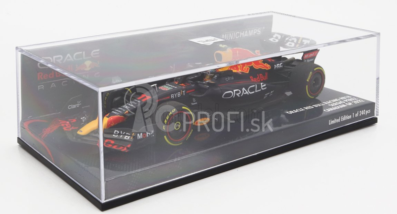 Minichamps Red bull F1 Rb18 Team Oracle Red Bull Racing N 11 Canadian Gp 2022 Sergio Perez 1:43 Matná modrá žltá červená