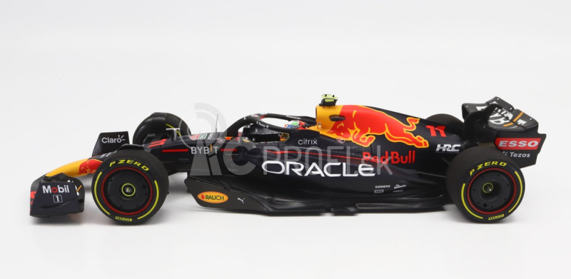 Minichamps Red bull F1 Rb18 Team Oracle Red Bull Racing N 11 Pole Position Saudi Arabia Gp 2022 Sergio Perez 1:18 Matná modrá žltá červená