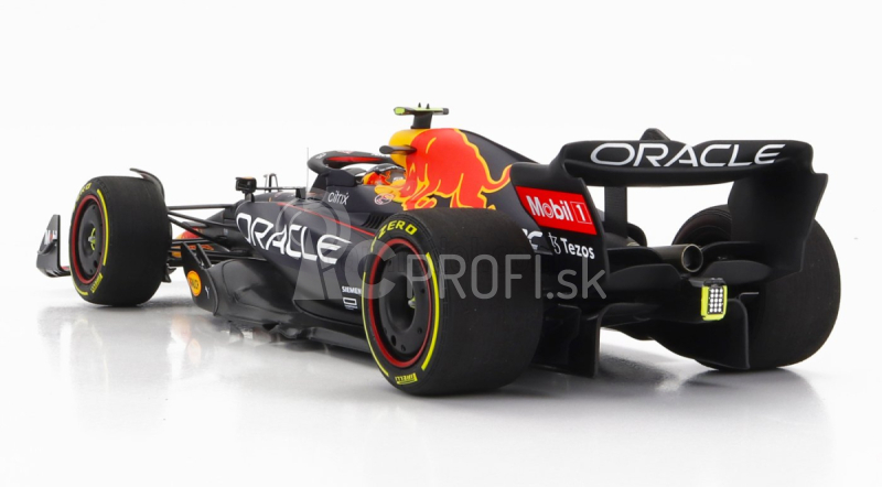 Minichamps Red bull F1 Rb18 Team Oracle Red Bull Racing N 11 Winner Monaco Gp With Intermediate Tires 2022 Sergio Perez 1:18 Matná modrá žltá červená