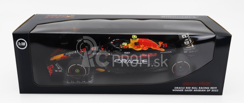 Minichamps Red bull F1 Rb19 Team Oracle Red Bull Racing N 11 Sezóna 2023 Sergio Perez 1:18 Matt Blue