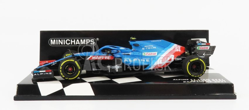 Minichamps Renault F1 A521 Renault E-tech 20b Team Alpine N 31 Bahrain Gp 2021 Esteban Ocon 1:43 Modrá Met červená Biela