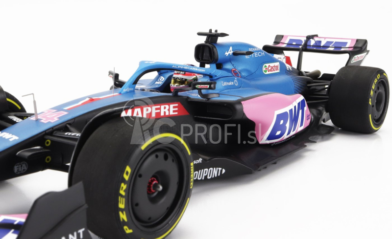 Minichamps Renault F1 A522 Team Alpine Bwt N 14 Australian GP 2022 Fernando Alonso 1:18 Modrá Ružová