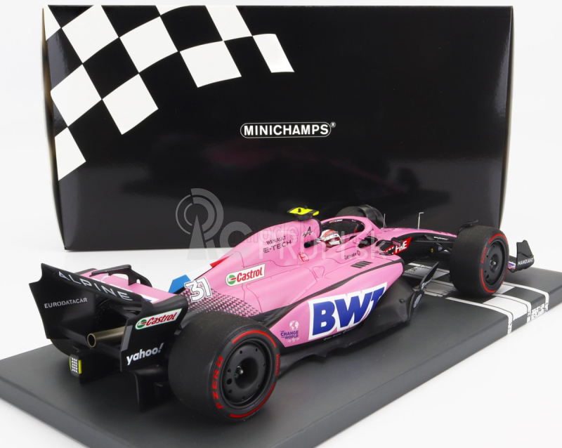 Minichamps Renault F1 A522 Team Alpine Bwt N 31 7th Bahrain Gp 2022 Esteban Ocon 1:18 Pink