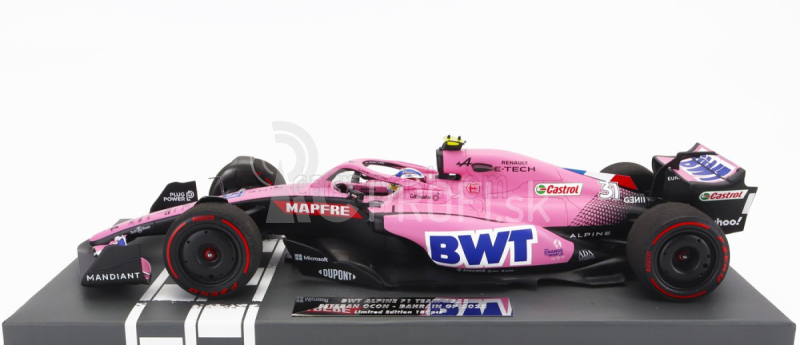 Minichamps Renault F1 A522 Team Alpine Bwt N 31 7th Bahrain Gp 2022 Esteban Ocon 1:18 Pink