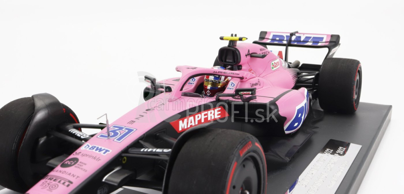 Minichamps Renault F1 A522 Team Alpine Bwt N 31 7th Bahrain Gp 2022 Esteban Ocon 1:18 Pink