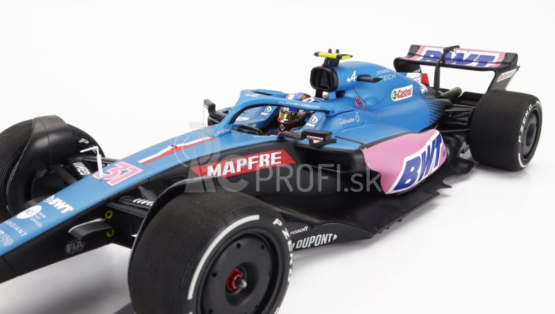 Minichamps Renault F1 A522 Team Alpine Bwt N 31 Australian GP 2022 Esteban Ocon 1:18 Modrá Ružová