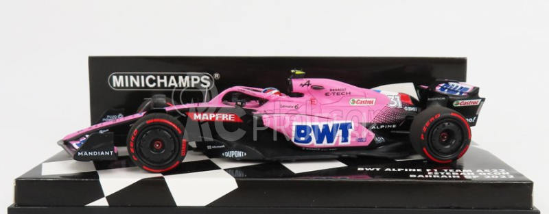 Minichamps Renault F1 A522 Team Alpine Bwt N 31 Bahrain Gp 2022 Esteban Ocon 1:43 Ružová Modrá