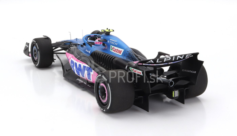 Minichamps Renault F1 A523 Team Bwt Alpine N 10 8th Miami Gp With Pit Board 2023 Pierre Gasly 1:18 Blue Black Pink