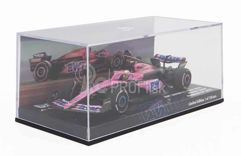 Minichamps Renault F1 A523 Team Bwt Alpine N 10 9th Bahrain Gp 2023 Pierre Gasly 1:43 Pink Black Blue