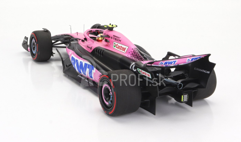 Minichamps Renault F1 A523 Team Bwt Alpine N 10 9th Bahrain Gp With Pit Board 2023 Pierre Gasly 1:18 Pink Black Blue