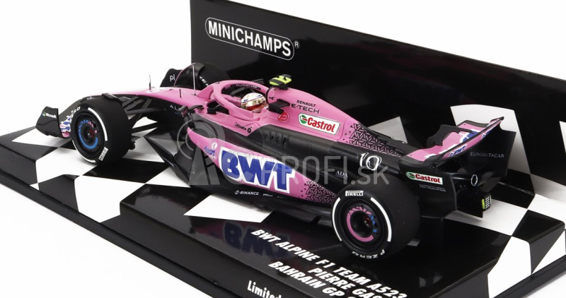 Minichamps Renault F1 A523 Team Bwt Alpine N 10 Sezóna 2023 Pierre Gasly 1:43 Modrá Ružová