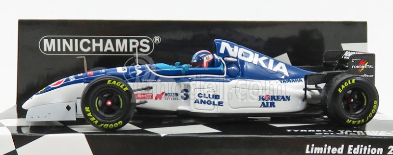 Minichamps Tyrrell F1 Yamaha 023 N 3 Gp Belgium Gp 1995 U.katayama 1:43 Modrá biela