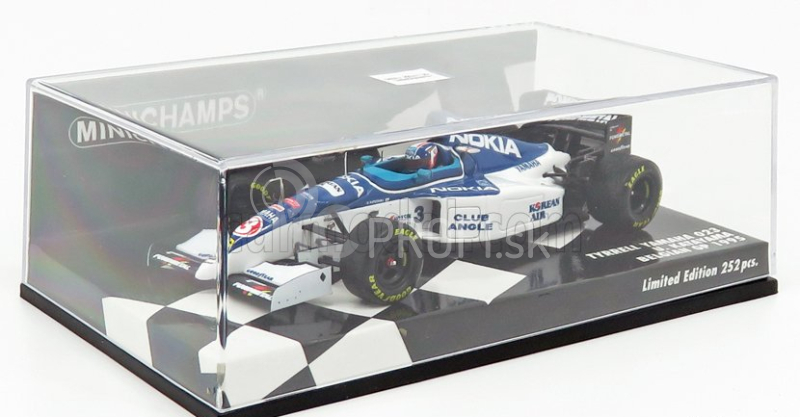 Minichamps Tyrrell F1 Yamaha 023 N 3 Gp Belgium Gp 1995 U.katayama 1:43 Modrá biela