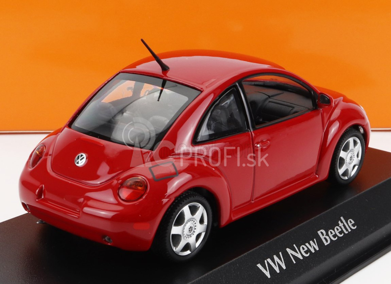 Minichamps Volkswagen New Beetle 1998 1:43 Červená