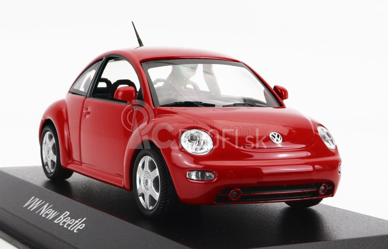 Minichamps Volkswagen New Beetle 1998 1:43 Červená