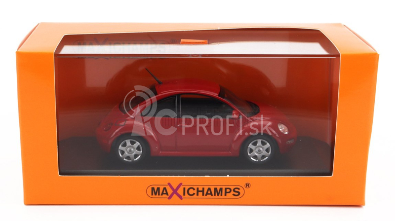 Minichamps Volkswagen New Beetle 1998 1:43 Červená