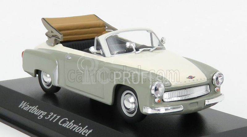 Minichamps Wartburg A311 Cabriolet 1958 1:43 sivá biela