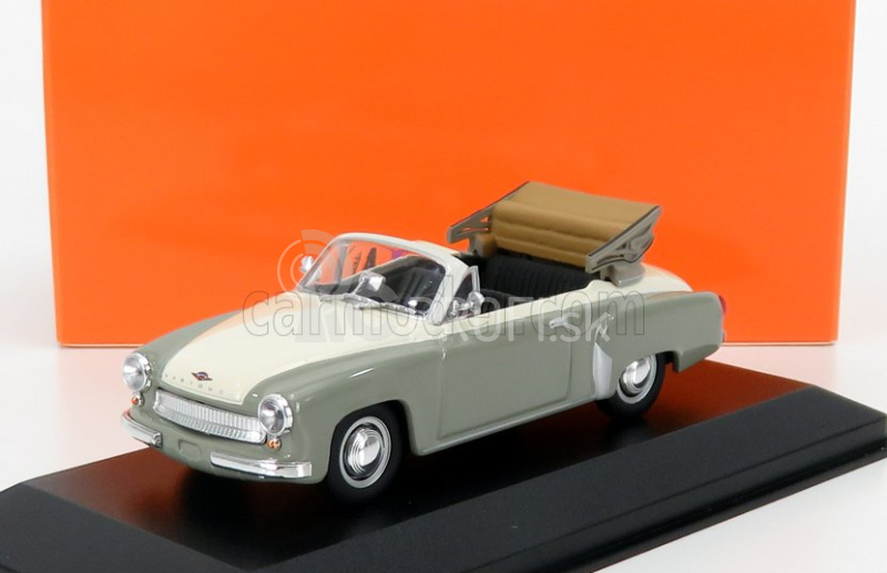 Minichamps Wartburg A311 Cabriolet 1958 1:43 sivá biela