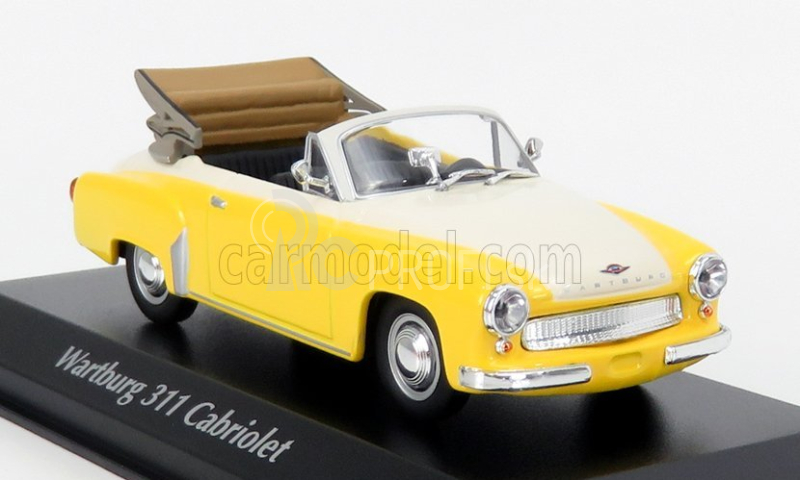 Minichamps Wartburg A311 Cabriolet 1958 1:43 žltá biela