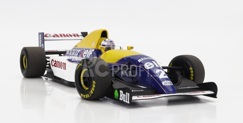 Minichamps Williams F1 Fw15c Renault N 2 Majster sveta sezóna 1993 Alain Prost 1:18 Modrá žltá biela