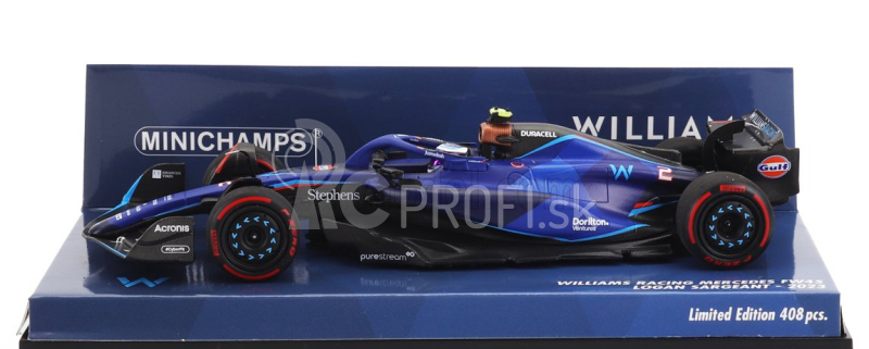 Minichamps Williams F1 Fw45 Team Williams Racing N 2 Sezóna 2023 Logan Sargeant 1:43 Modrá