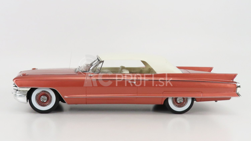 Mitica Cadillac Eldorado Biarritz Cabrio Closed 1962 1:18 Pink Met