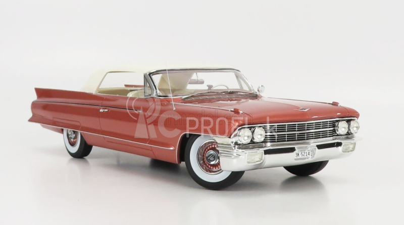 Mitica Cadillac Eldorado Biarritz Cabrio Closed 1962 1:18 Pink Met